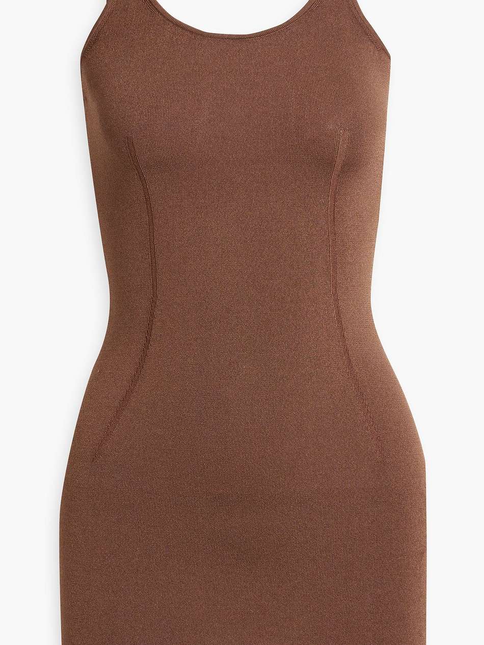 stretch-knit mini dress