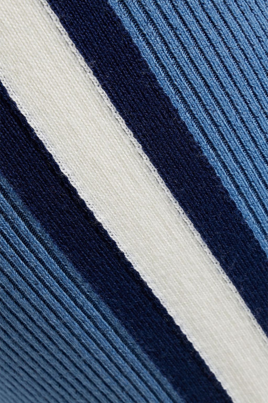 CORDOVA Striped ribbed stretch-merino wool leggings