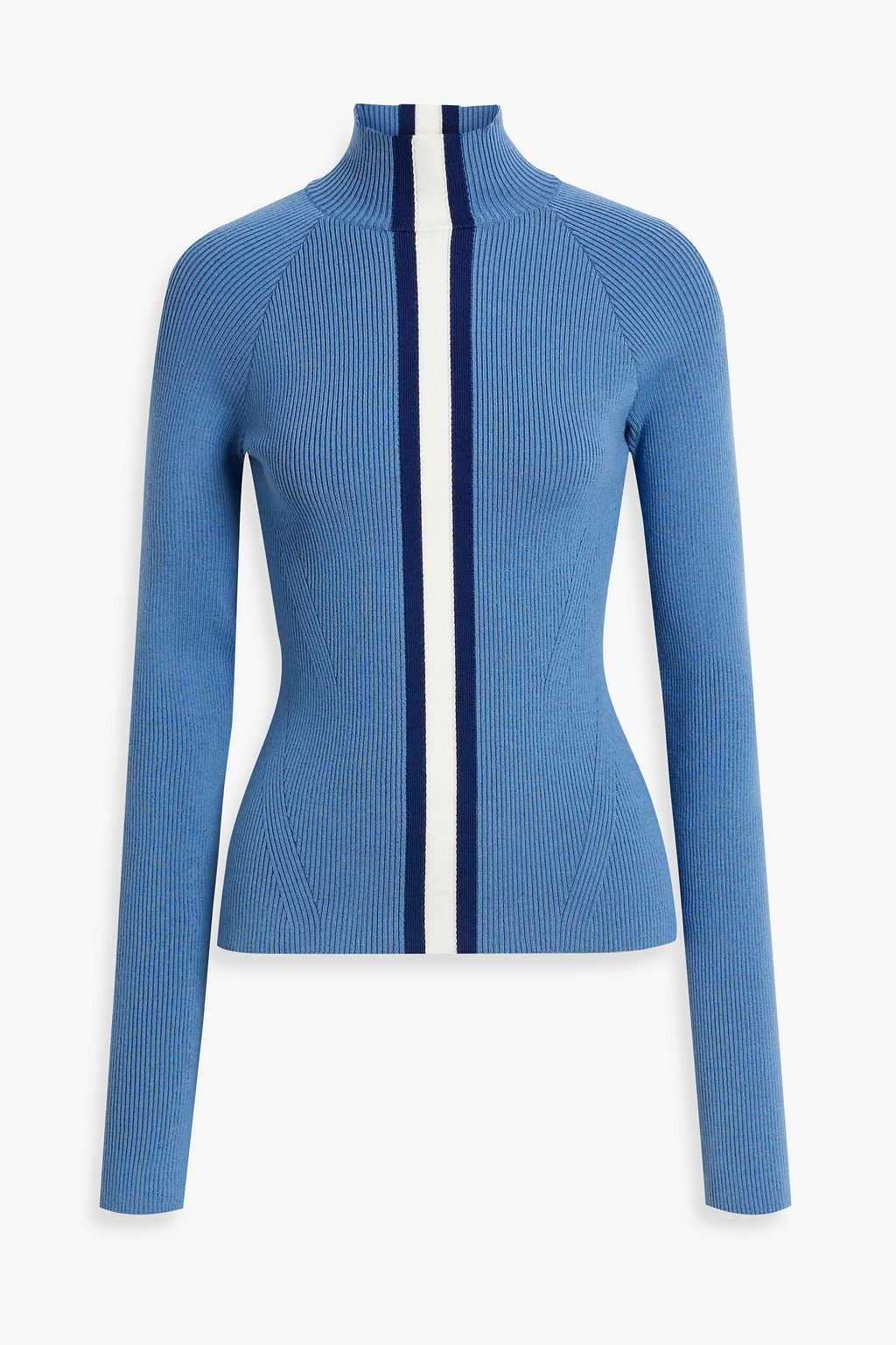 Striped ribbed deals turtleneck