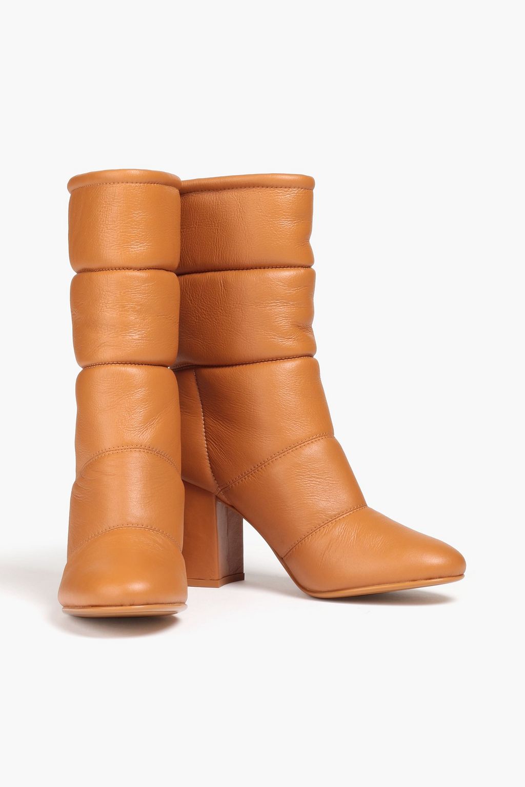 GIANVITO ROSSI Shearling-lined quilted leather ankle boots