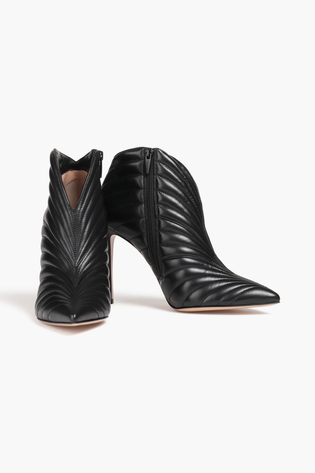 GIANVITO ROSSI Quilted leather ankle boots