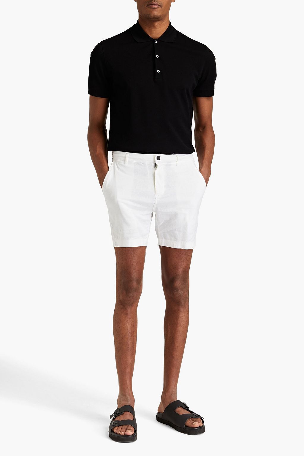 ONIA Slim-fit linen-blend shorts