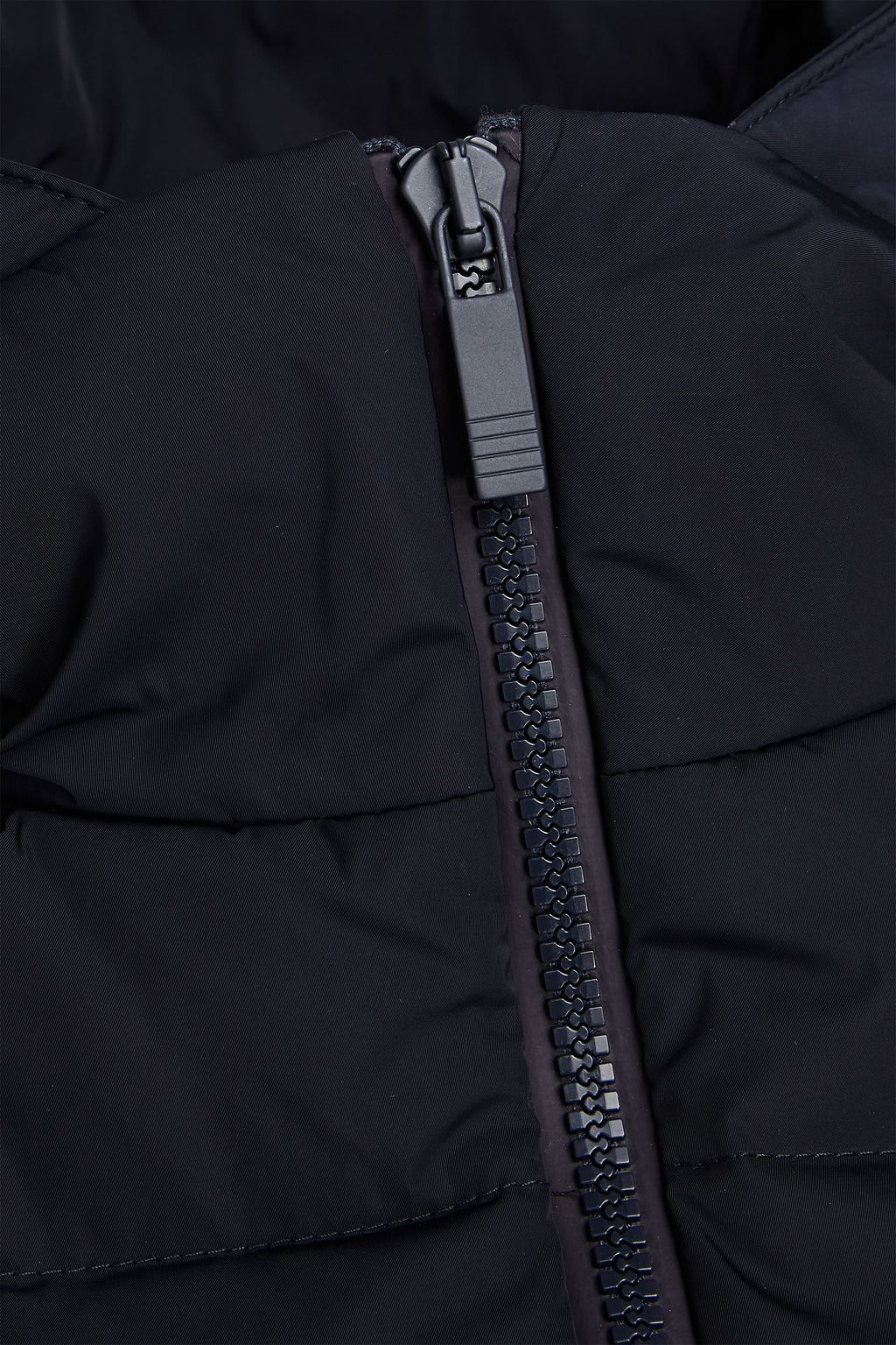 THOM BROWNE Quilted striped shell hooded down parka