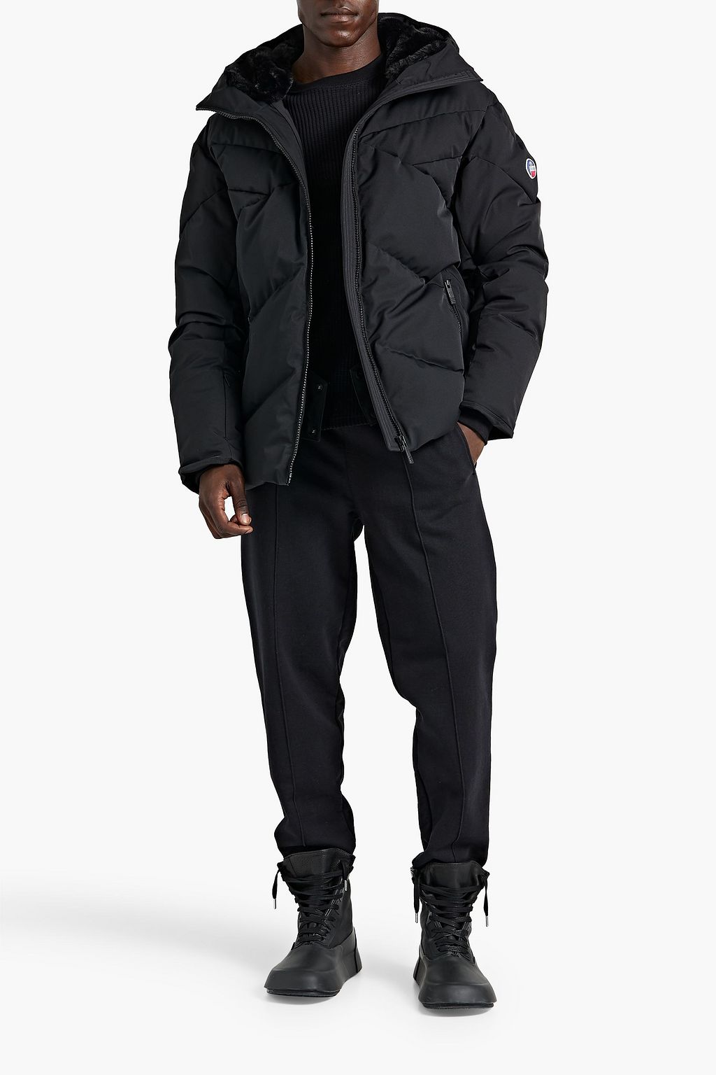 FUSALP Baqueira quilted hooded down ski jacket