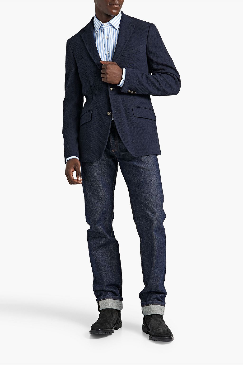 ETRO Cotton-seersucker blazer
