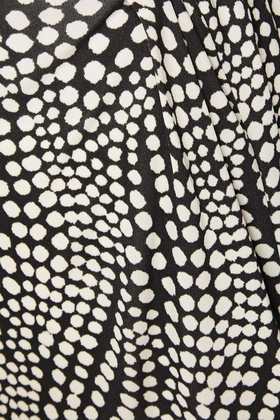 Isabel Marant Polka-dot Jersey Maxi Dress In Schwarz