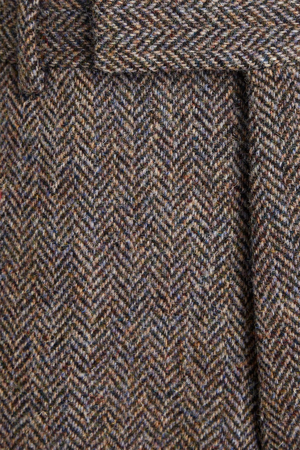 THOM BROWNE Herringbone wool-tweed pants