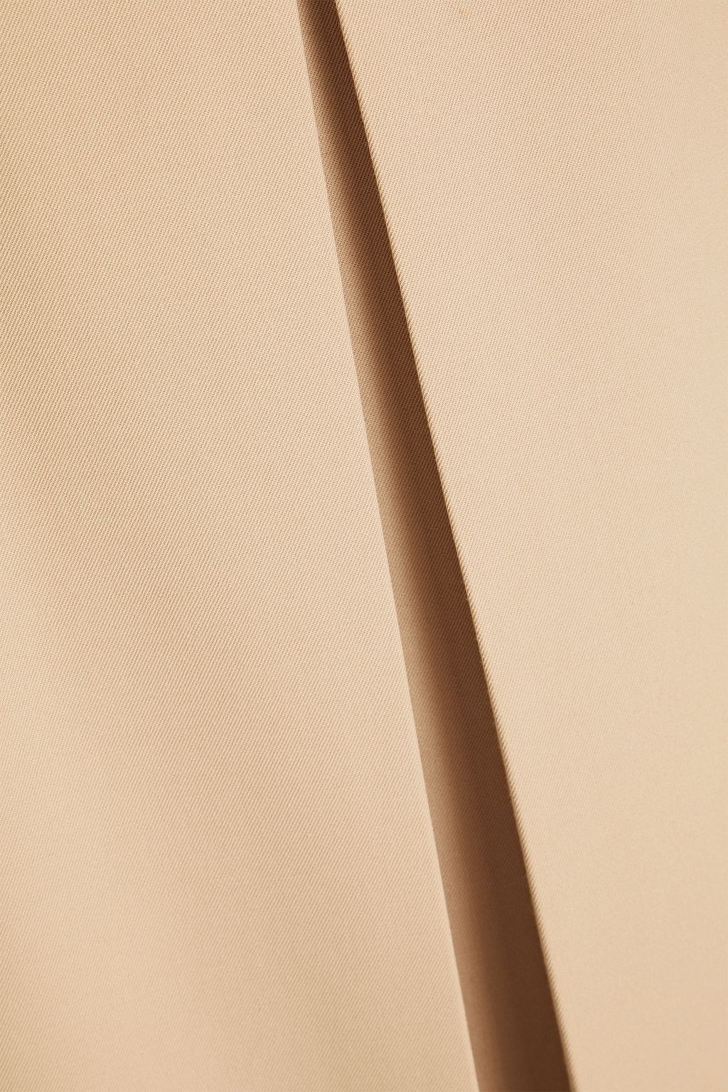 CHLOÉ Pleated wool-twill midi skirt
