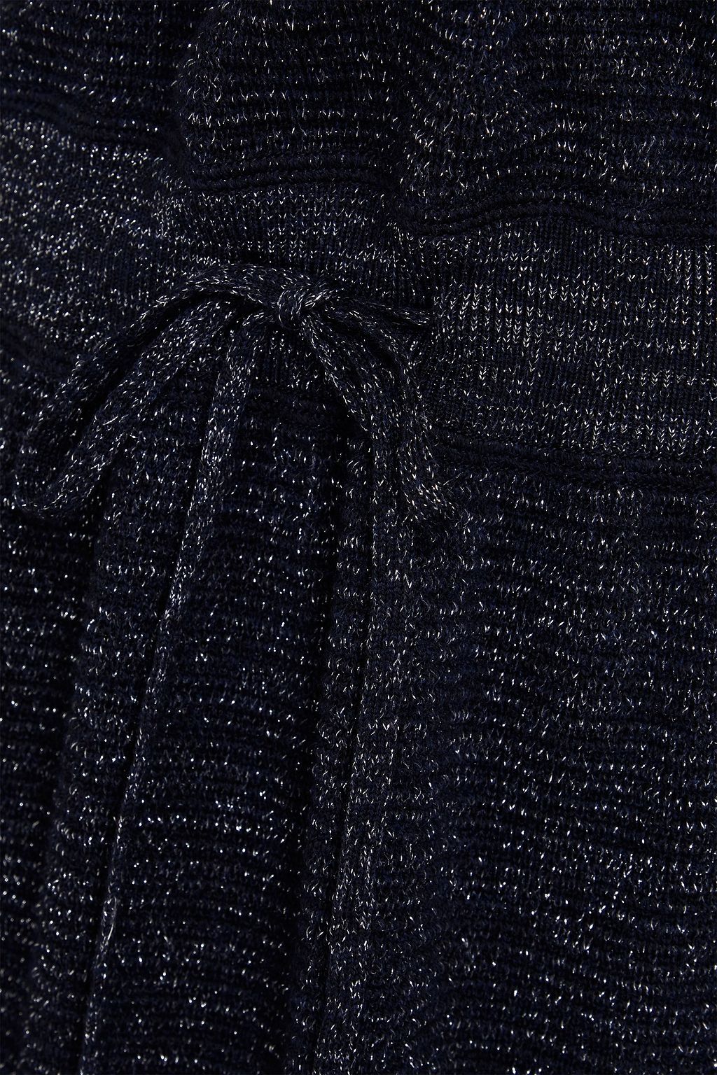 A.P.C. Metallic ribbed wool-blend midi dress