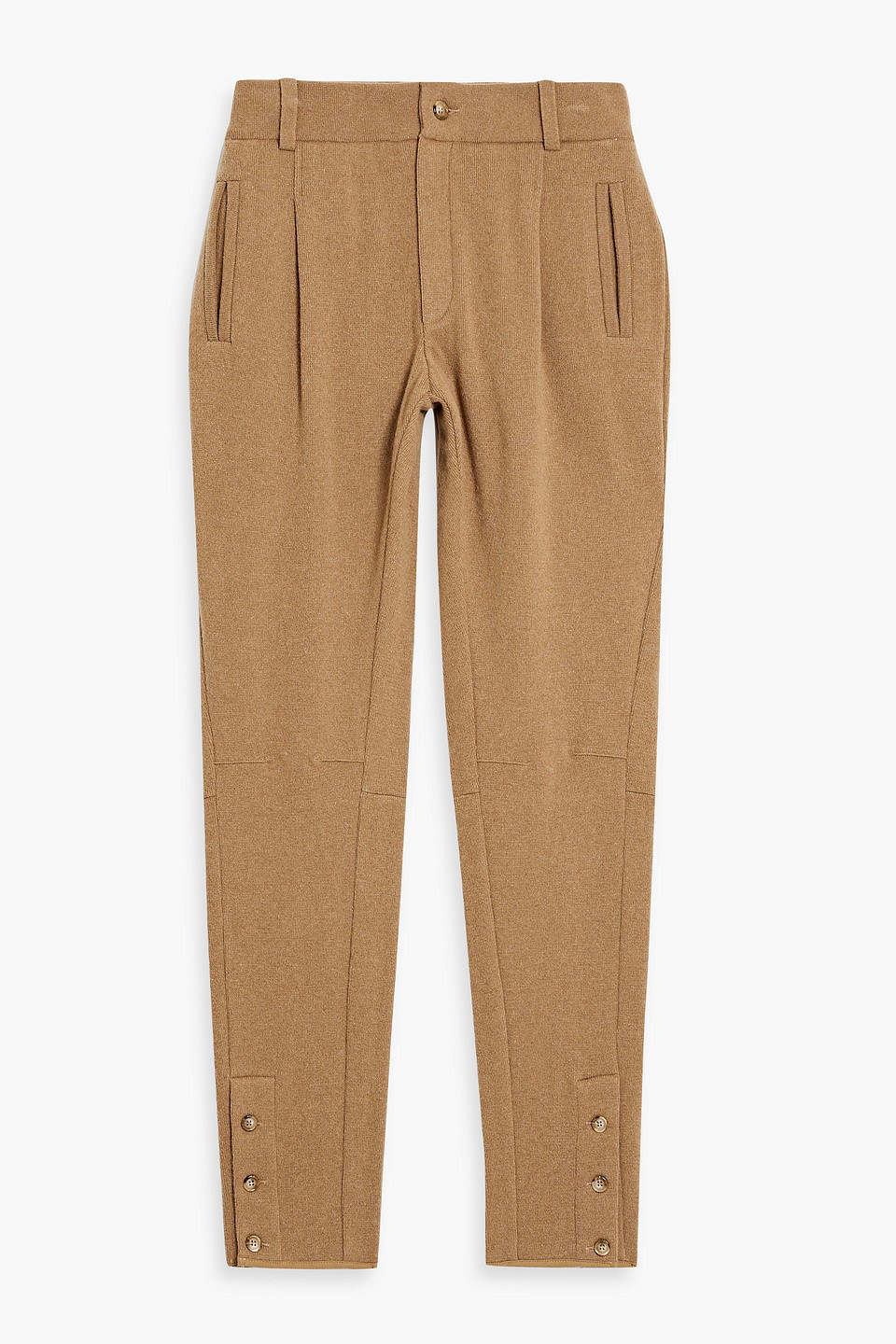 Dolce & Gabbana Tapered Wool-blend Pants In Camel