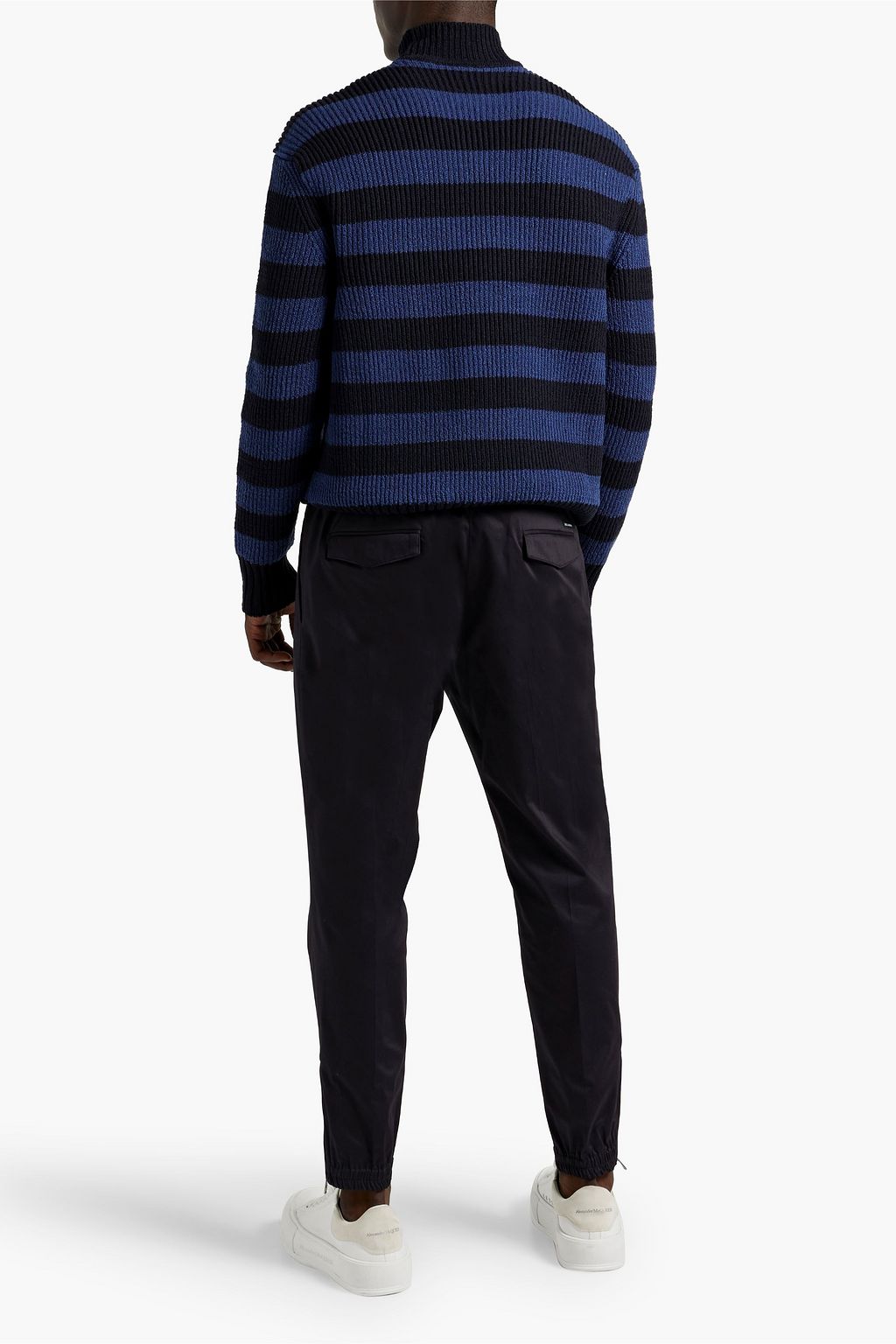 DOLCE&GABBANA Tapered cotton-blend drawstring pants
