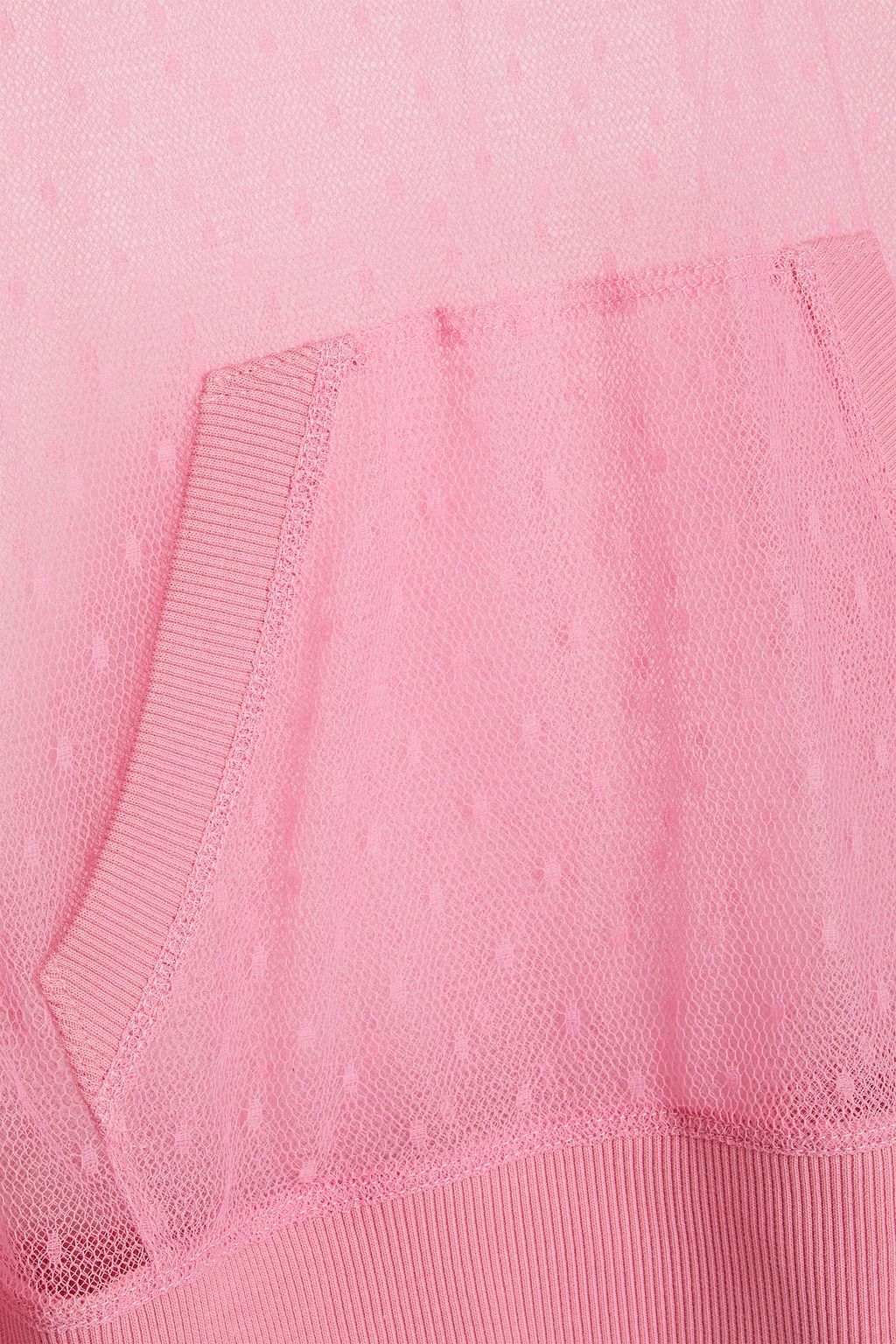 REDVALENTINO Point d'esprit hoodie