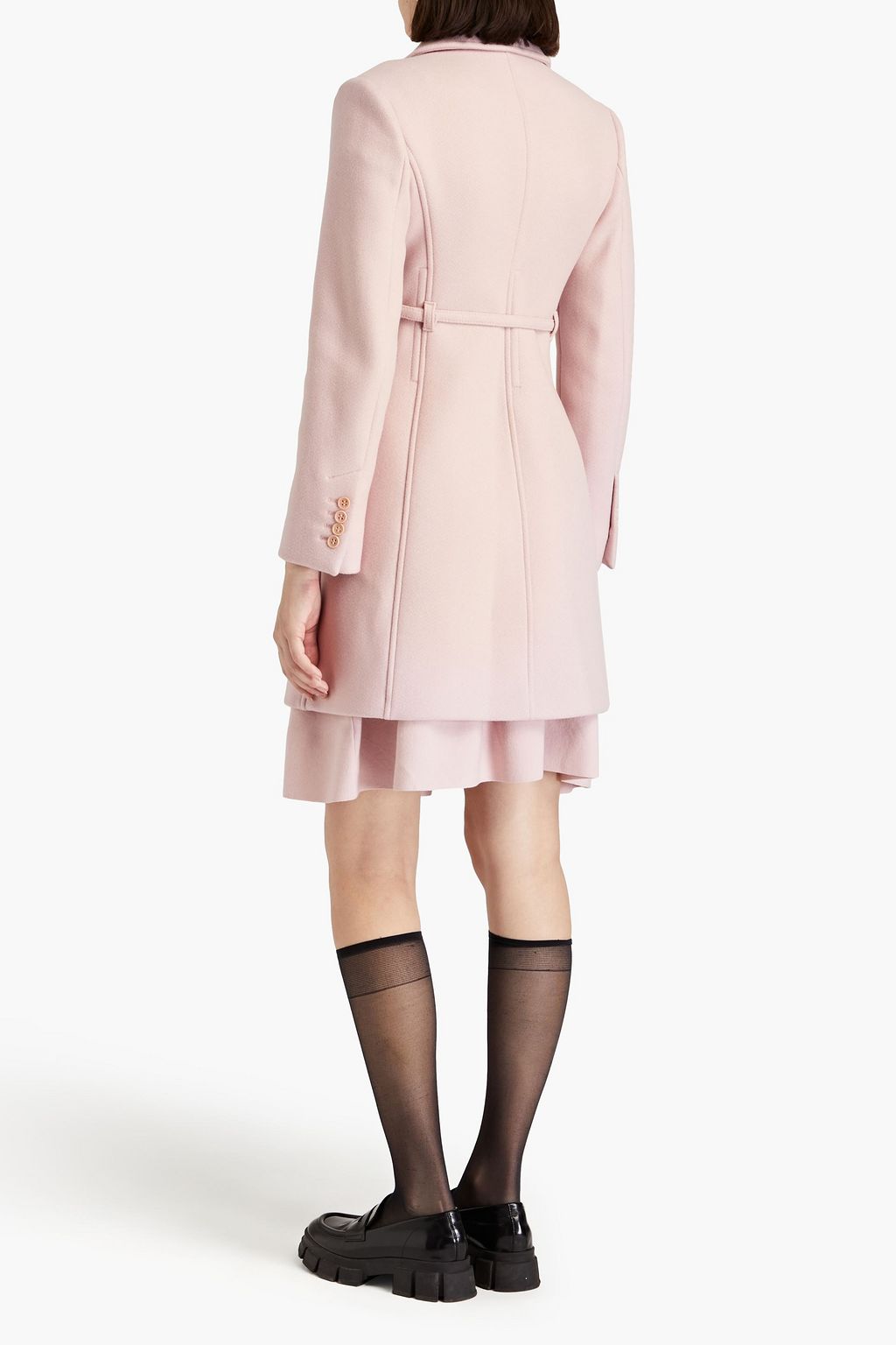 REDVALENTINO Belted woolblend felt THE