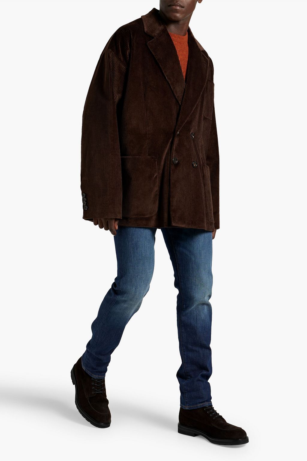 DOLCE&GABBANA Oversized cotton-blend corduroy blazer