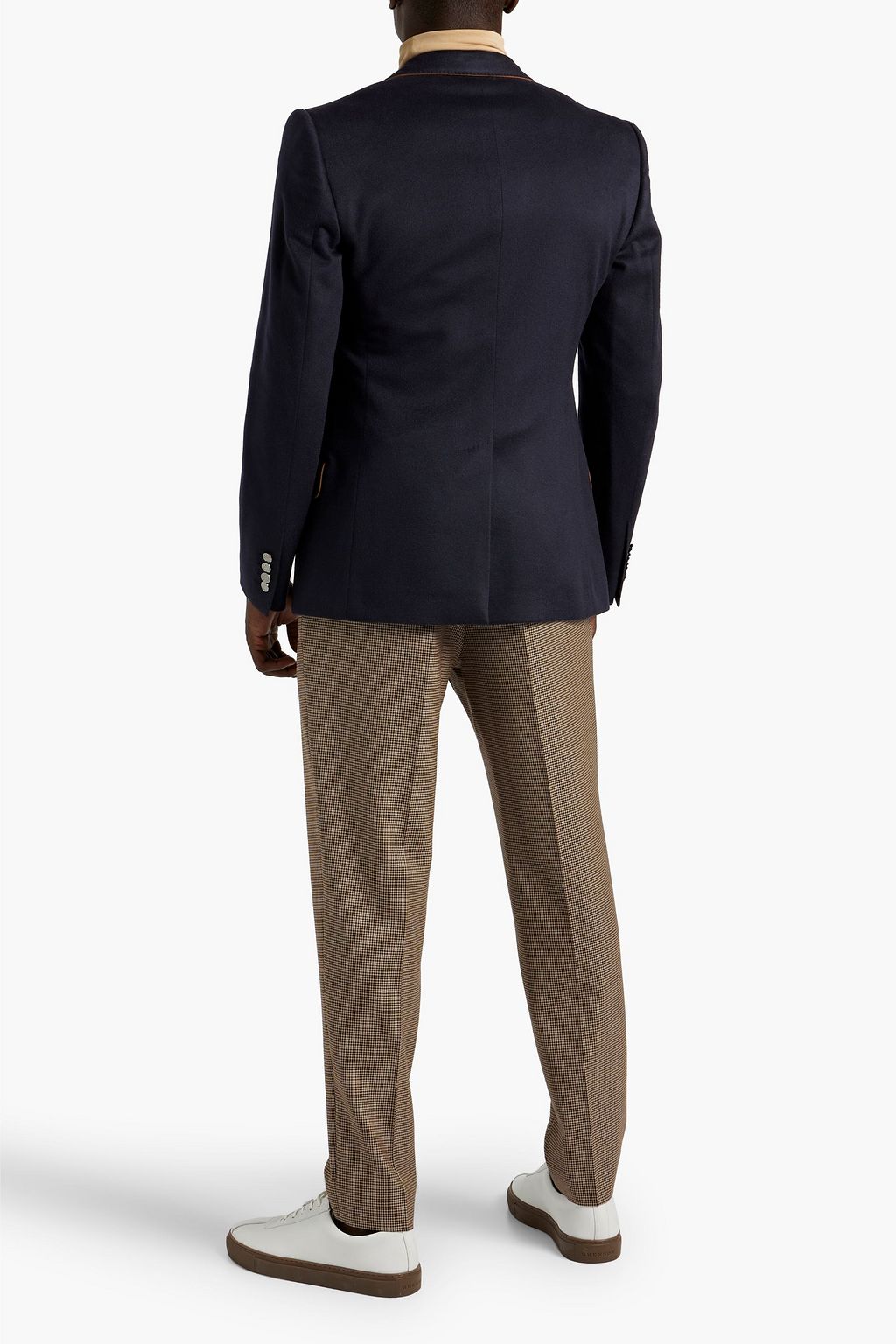 DOLCE&GABBANA Embroidered cashmere-felt blazer and vest set