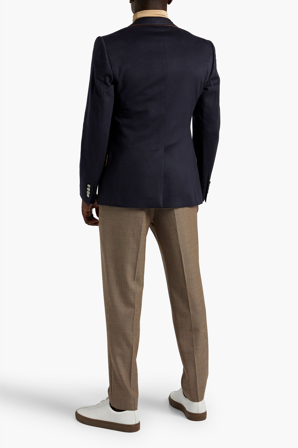 Dolce & Gabbana Embroidered Cashmere-felt Blazer And Vest Set In Midnight Blue