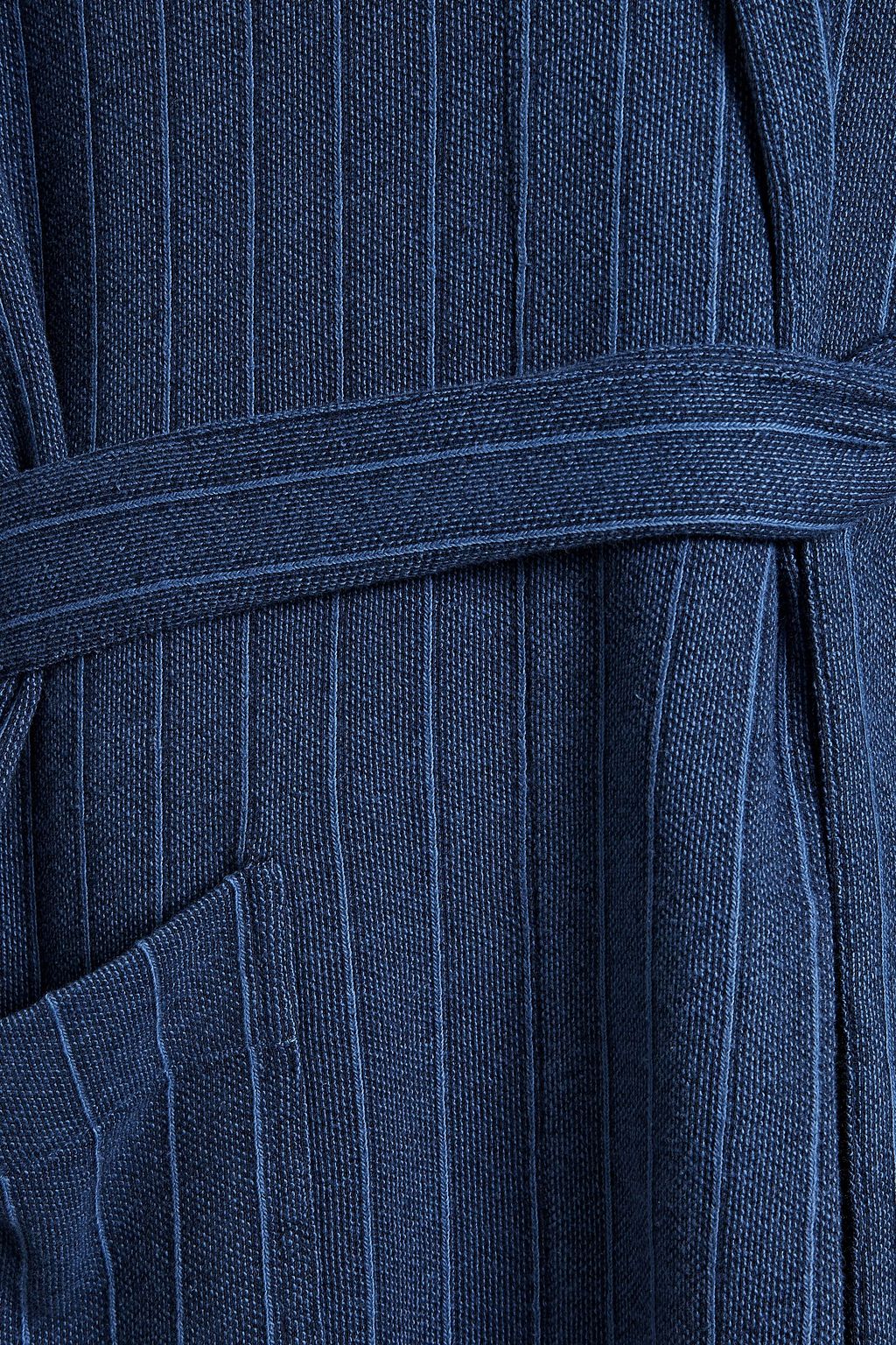 HAMILTON AND HARE Striped cotton-terry bathrobe
