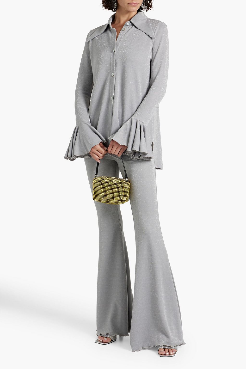 SLEEPER Metallic jersey pajama set