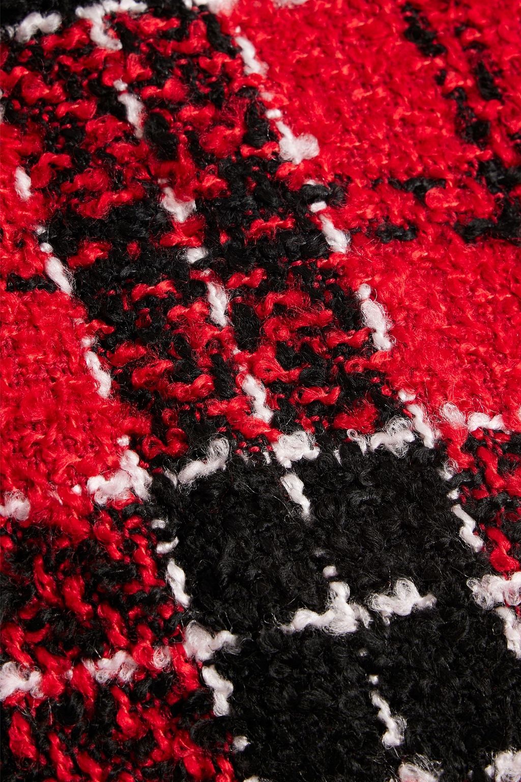 SLEEPER Checked bouclè-tweed jacket