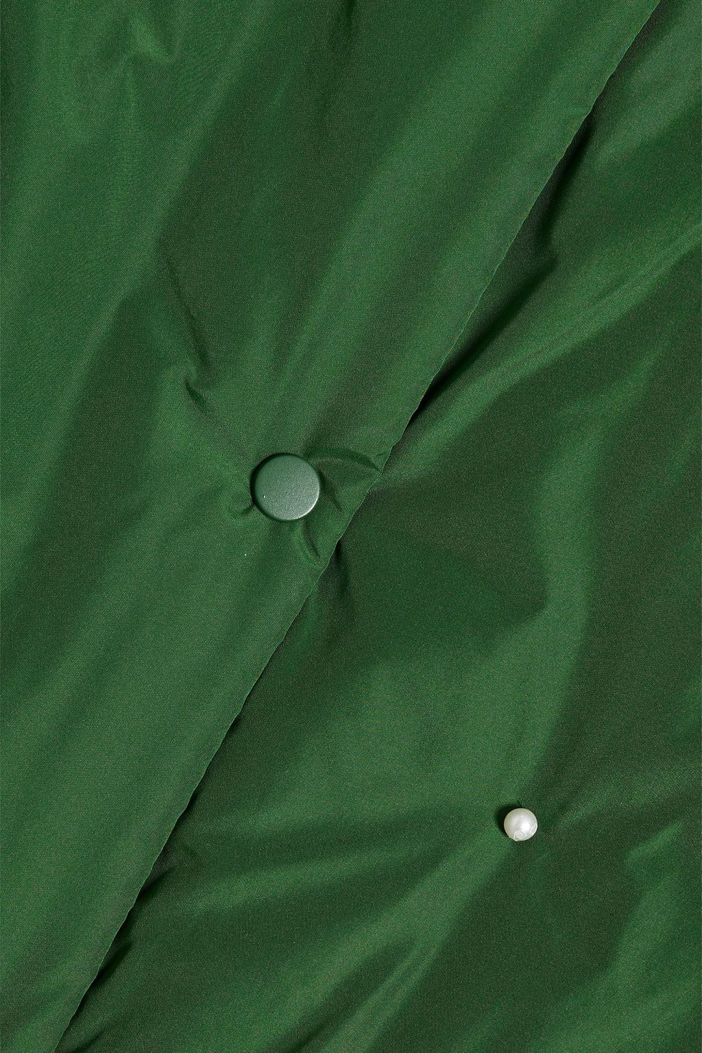 SLEEPER Faux pearl-embellished shell jacket