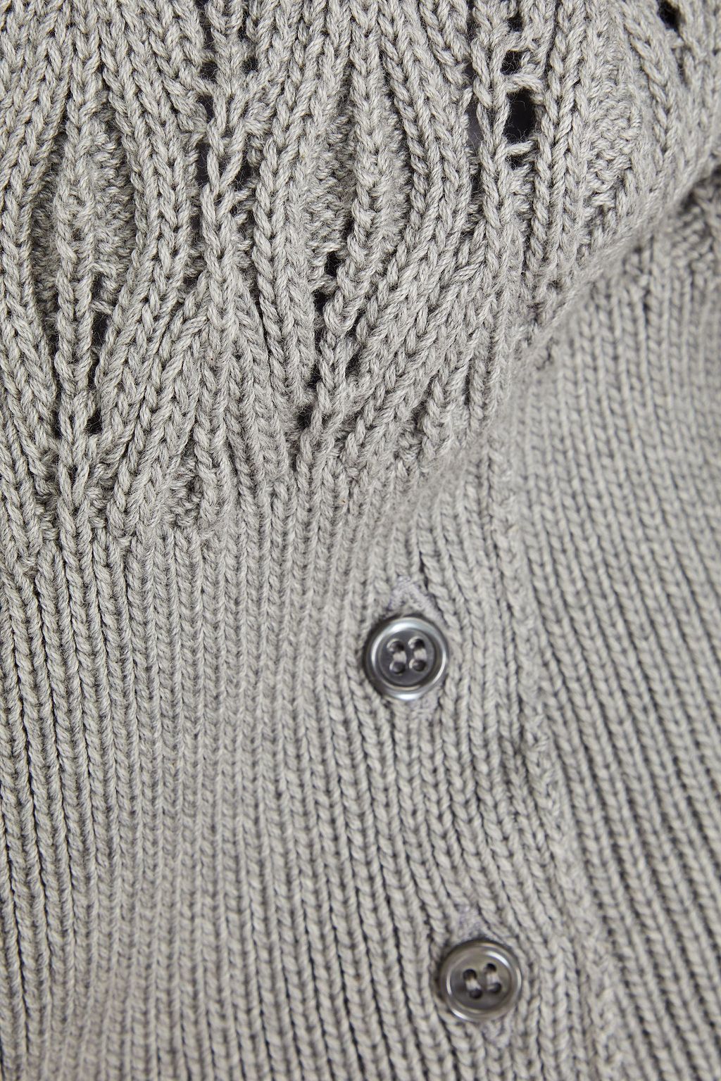 THOM BROWNE Pointelle-knit cotton sweater