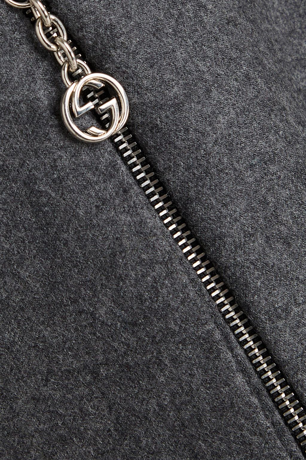 GUCCI Wool-felt mini skirt