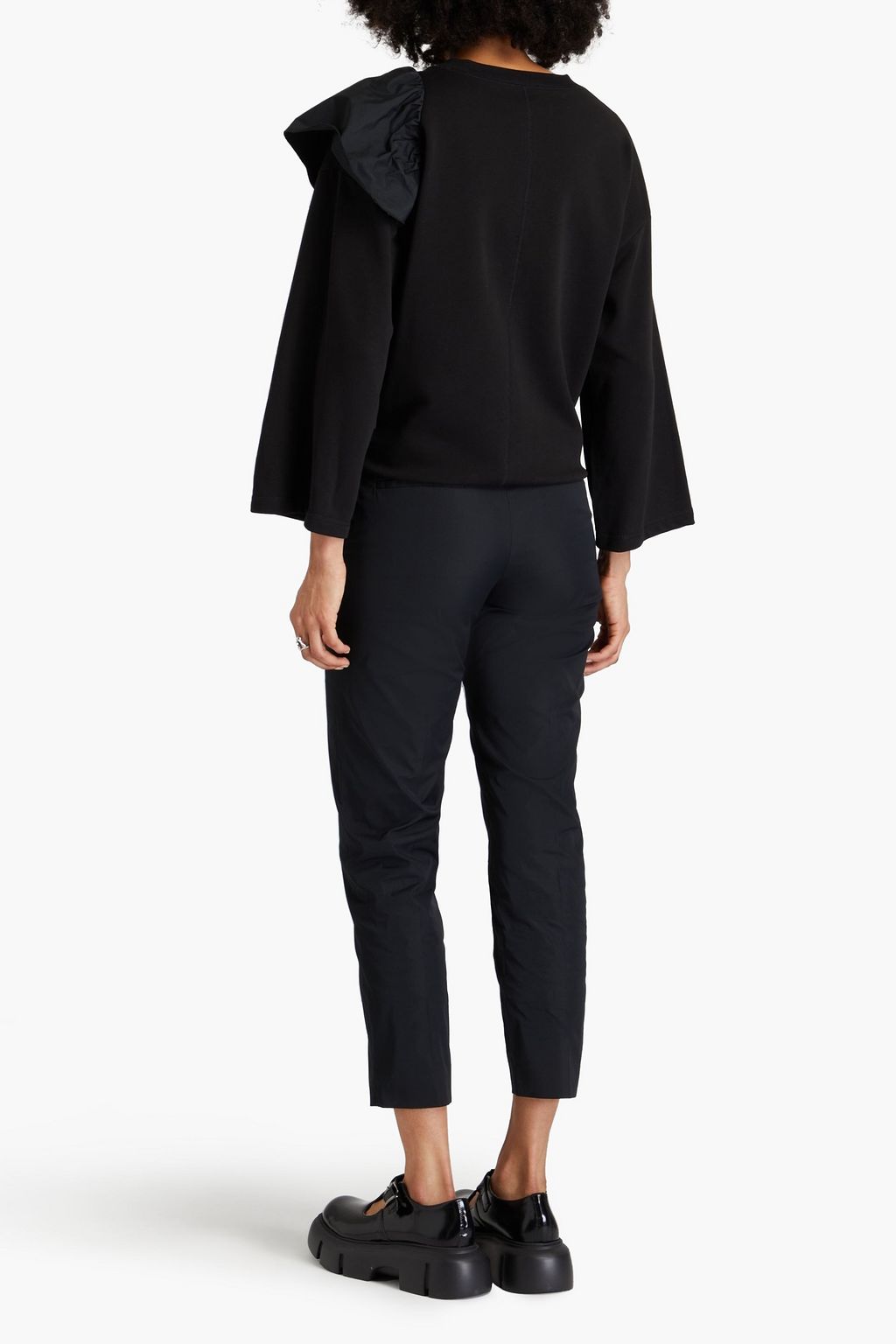 REDVALENTINO Cropped taffeta tapered pants