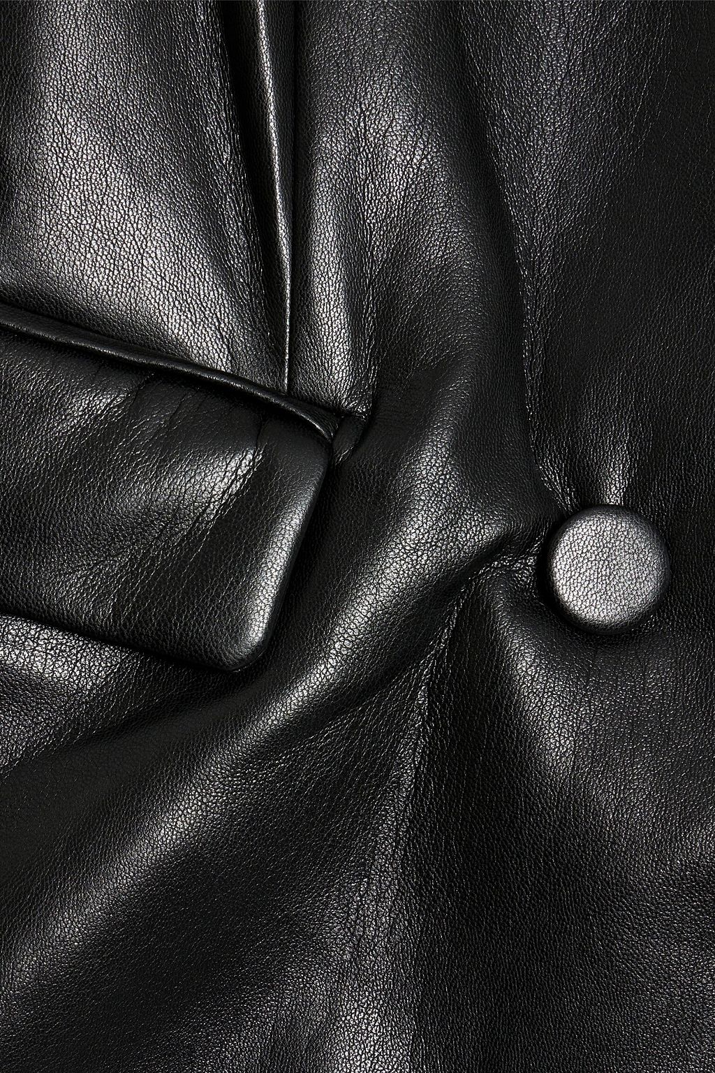 ALICE + OLIVIA Kyrie double-breasted faux leather playsuit