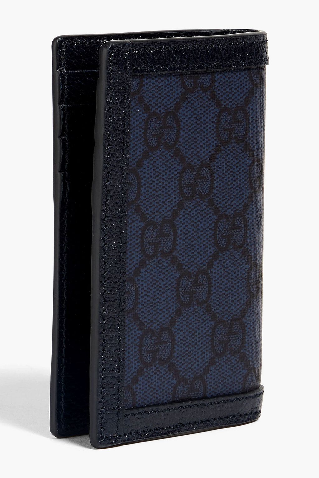 GUCCI Ophidia logo-print coated-canvas and leather cardholder