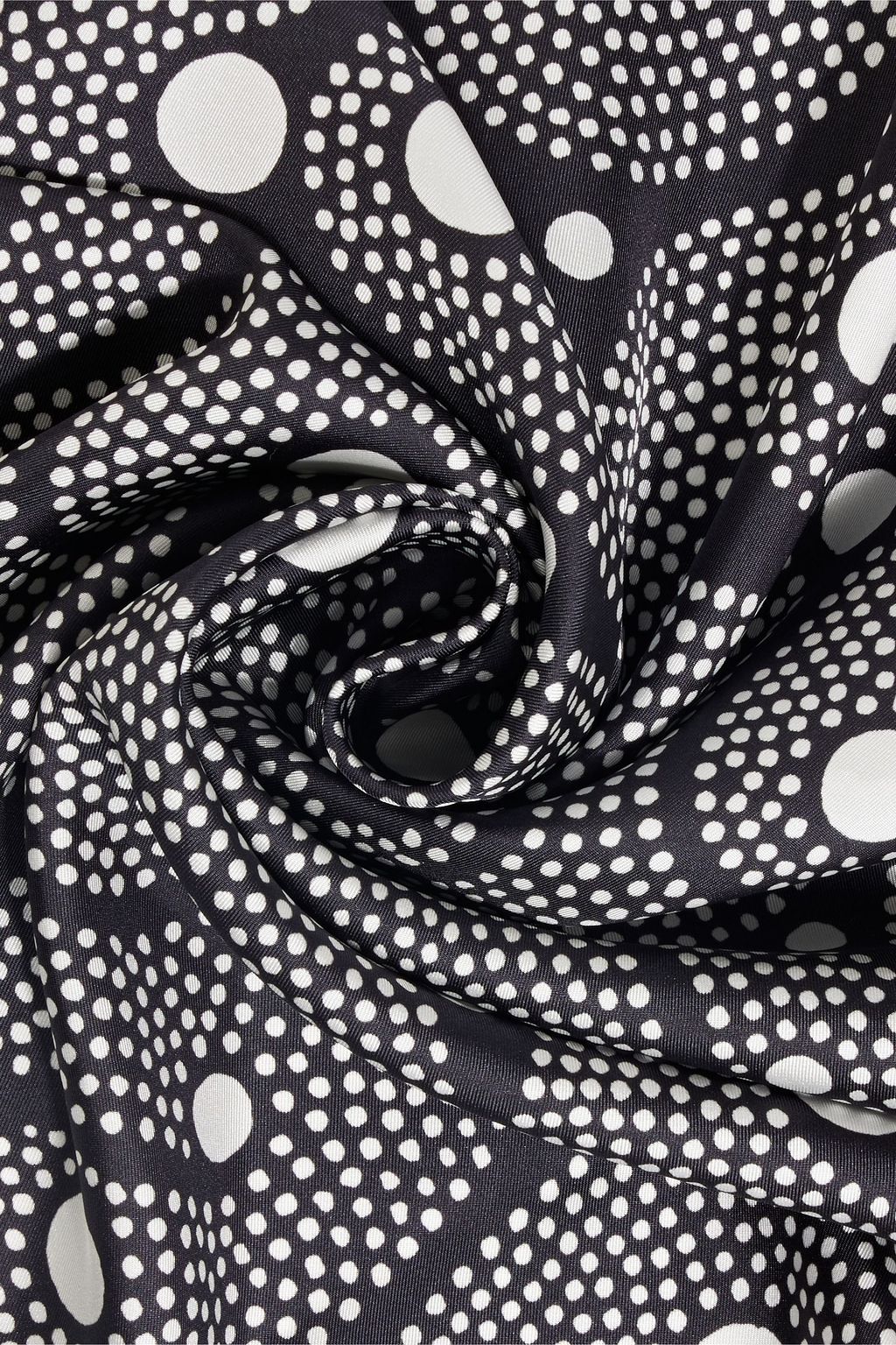 SHRIMPS Florence checked silk-twill scarf