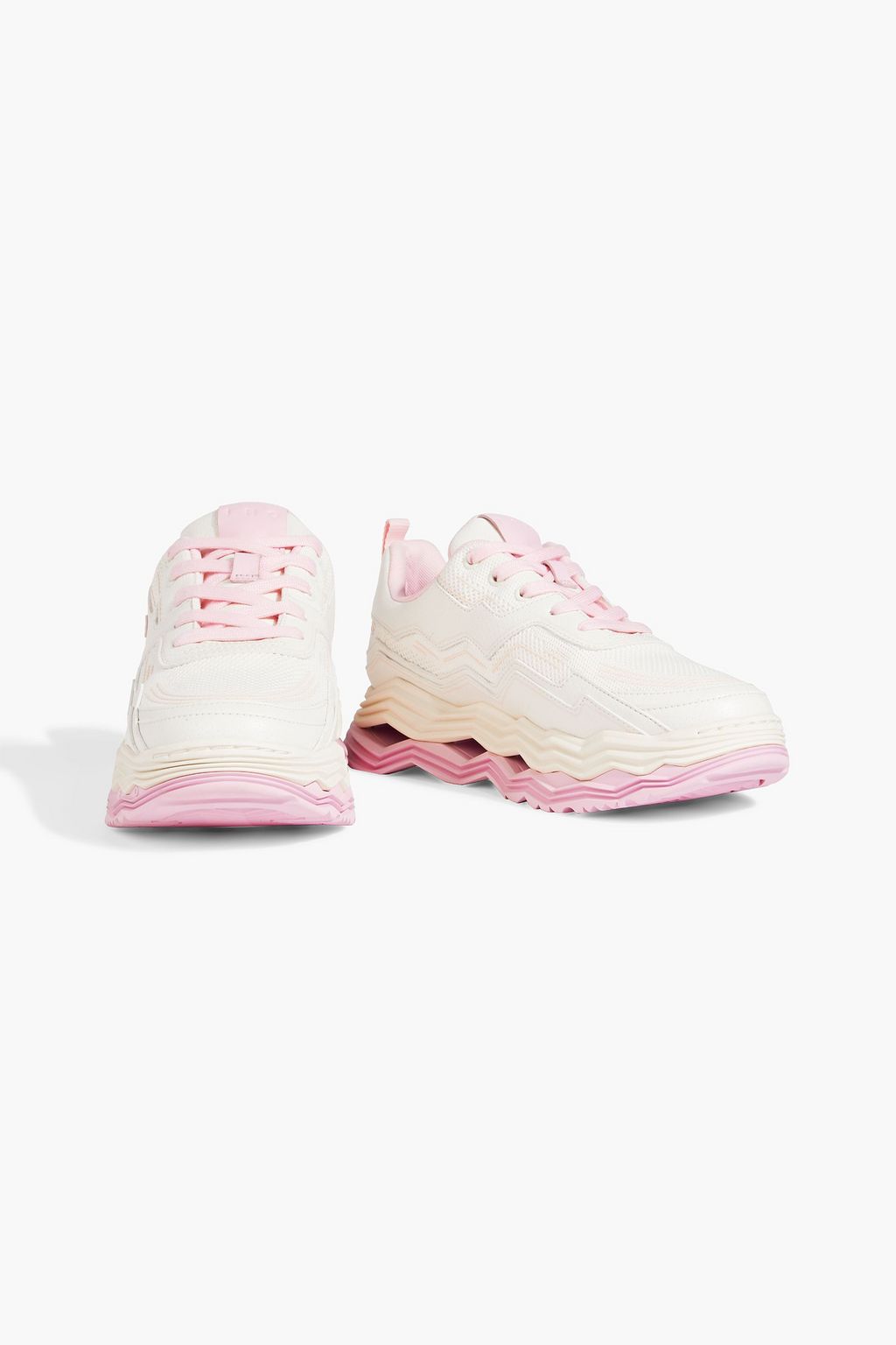 IRO Wave leather and mesh sneakers