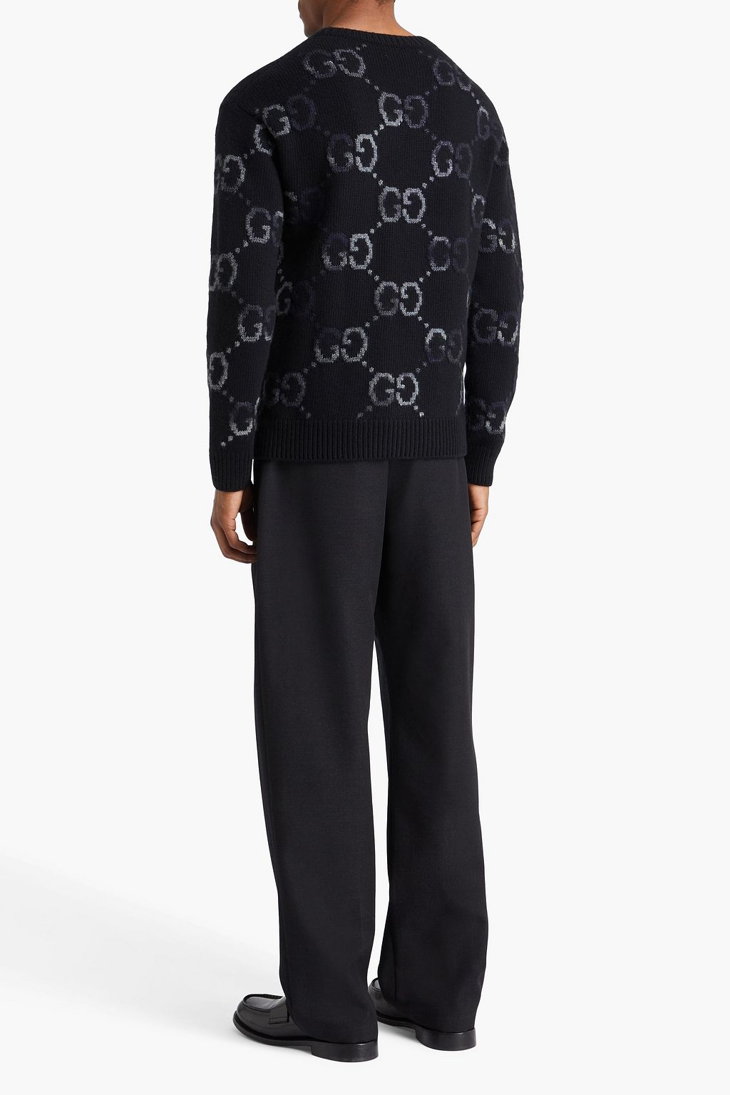 GUCCI Jacquard-knit wool-blend sweater