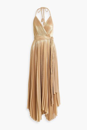 LUKHANYO MDINGI - Fringed Metallic Knitted Maxi Dress - Black - Medium - Net A Porter