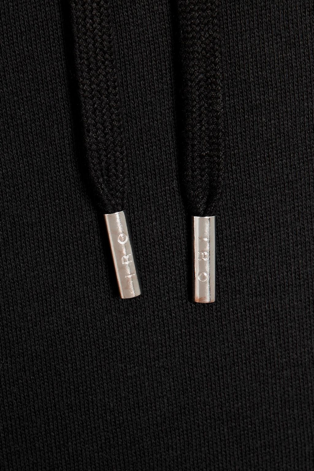 IRO Cotton and cashmere-blend fleece hoodie
