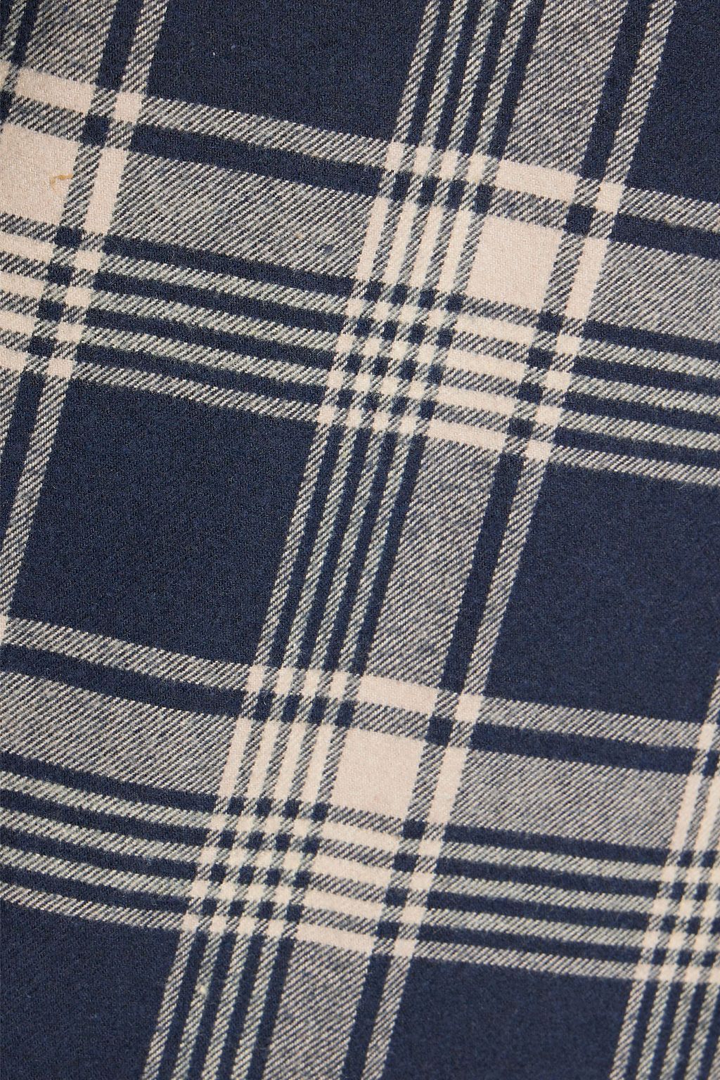 IRO Msito checked cotton-blend twill shirt