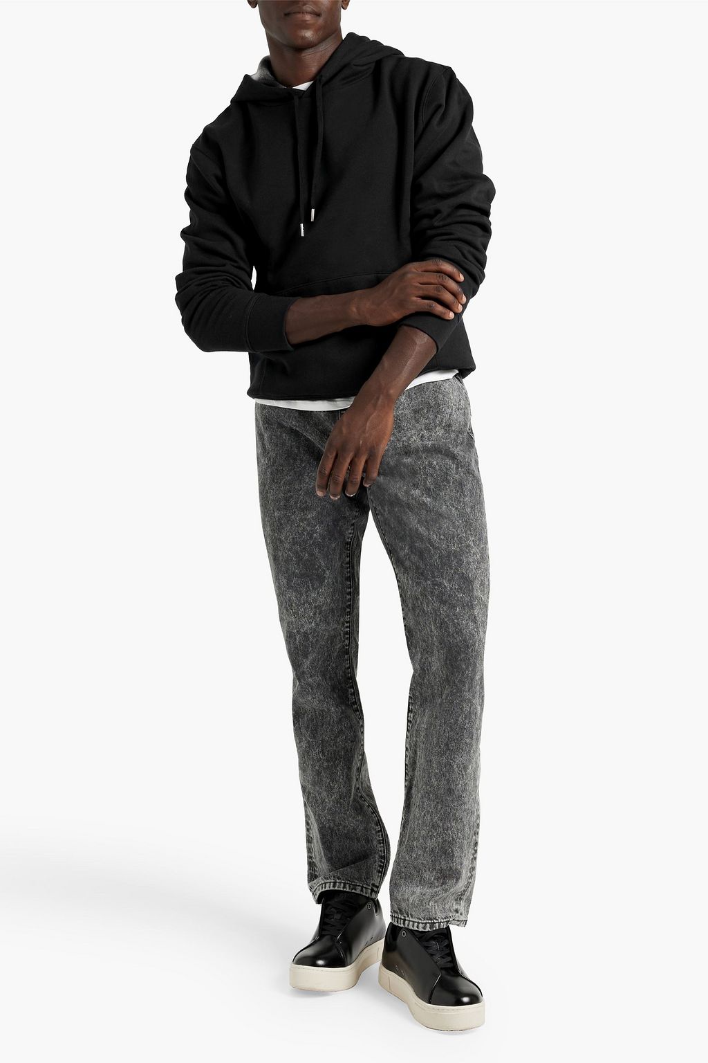 IRO Acid-wash denim jeans