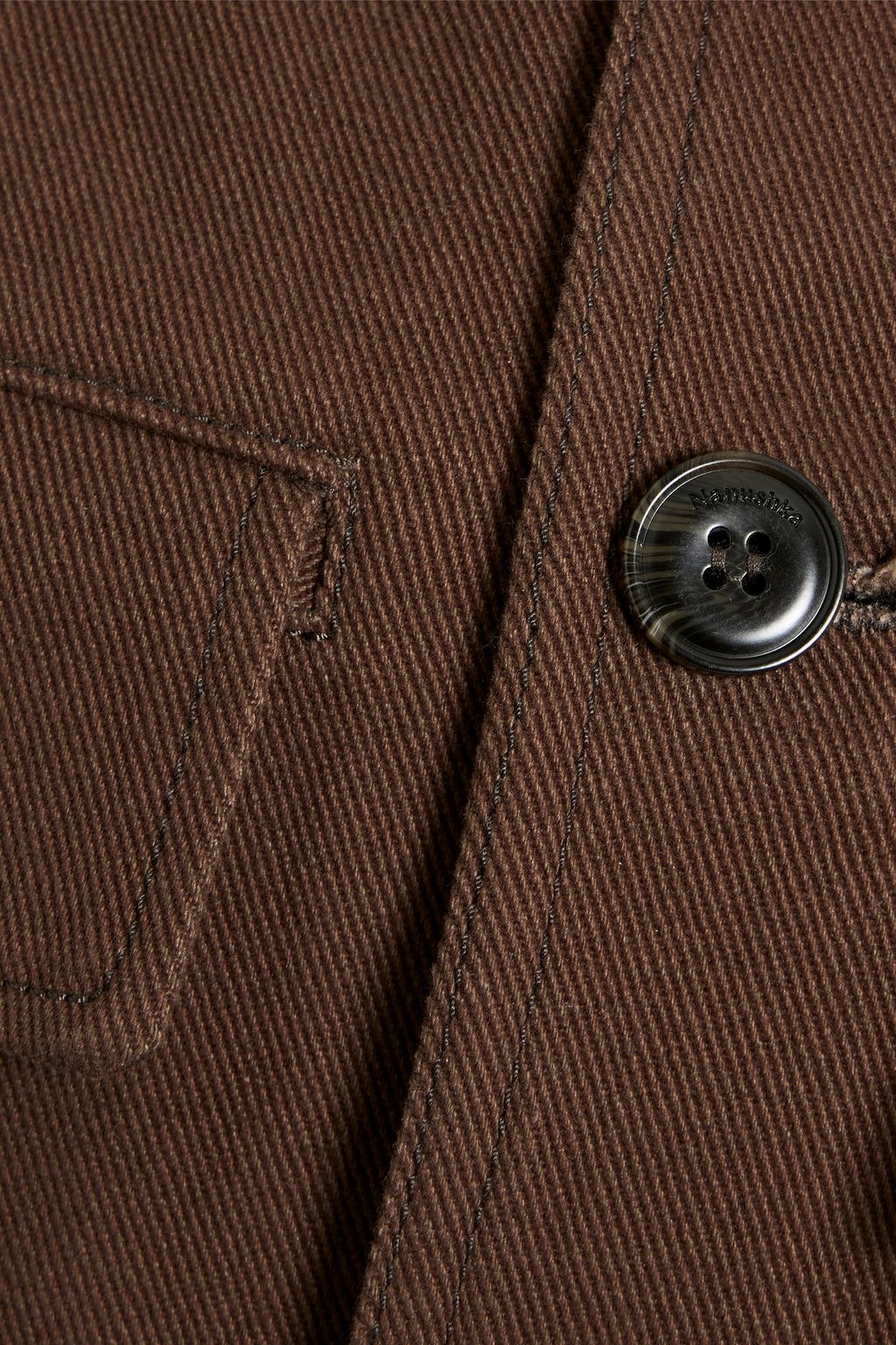 NANUSHKA Luni cotton-twill overshirt