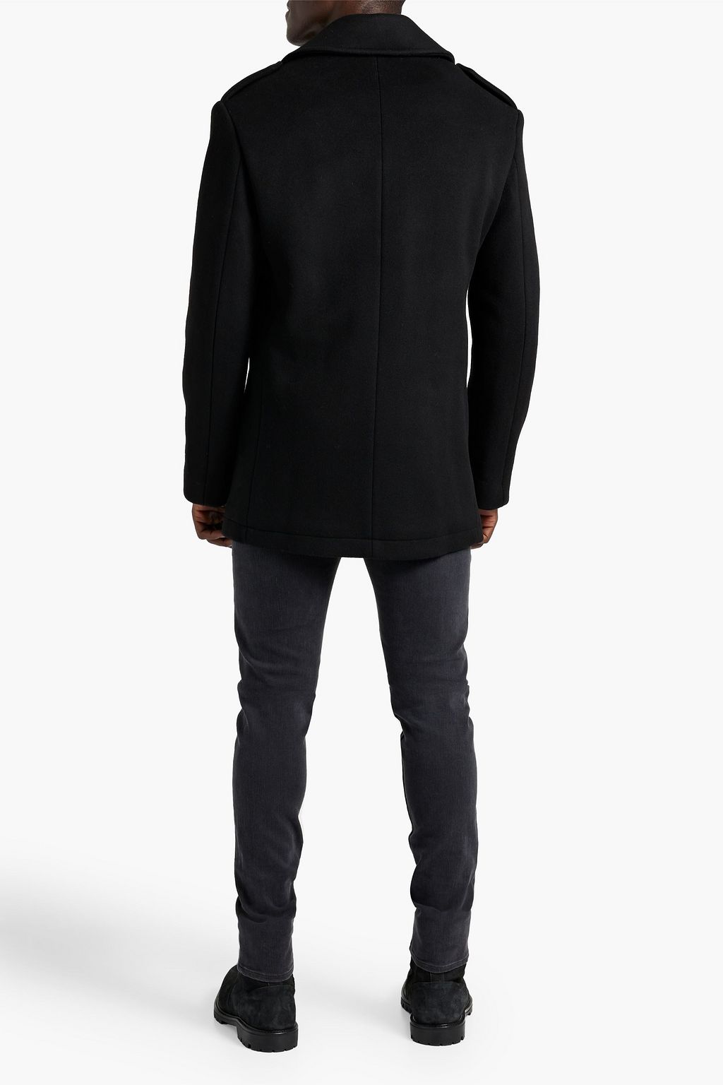 IRO Maclean double-breasted wool-blend felt peacoat