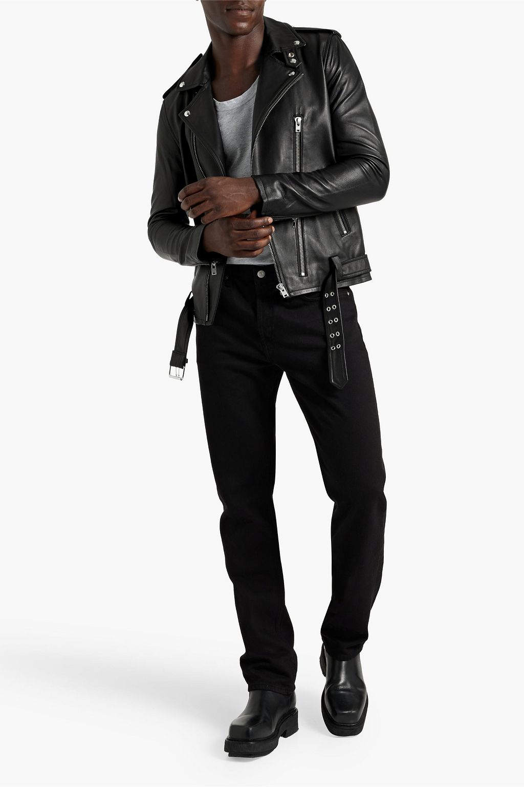 IRO Aronew leather biker jacket