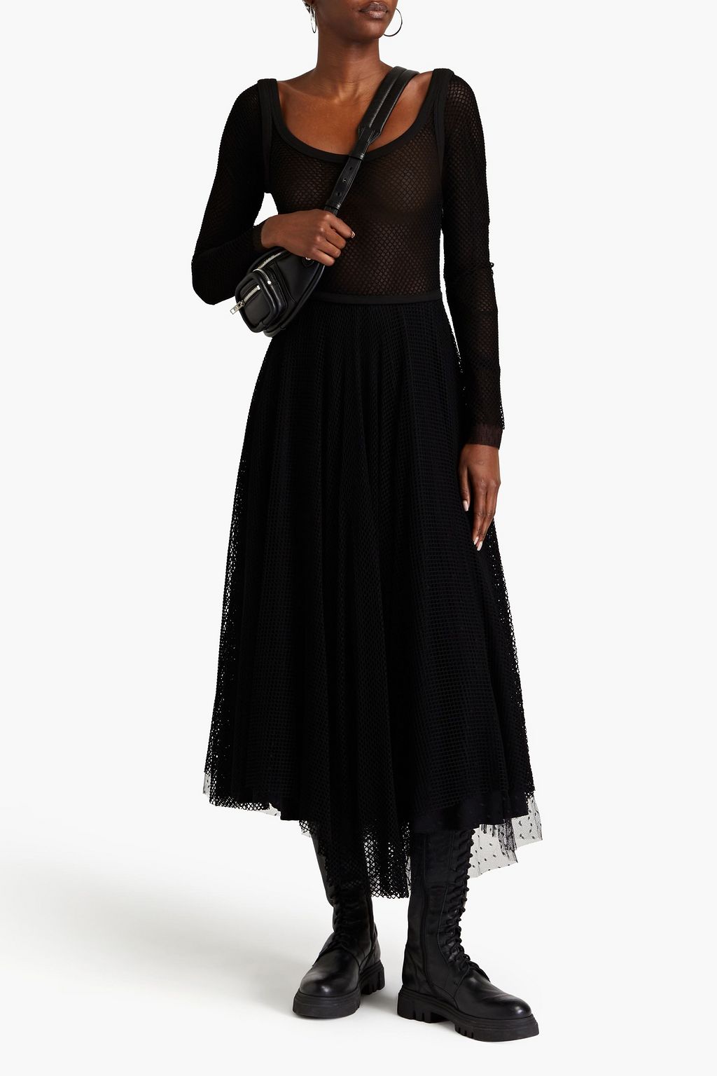 REDVALENTINO チュール ミディワンピース