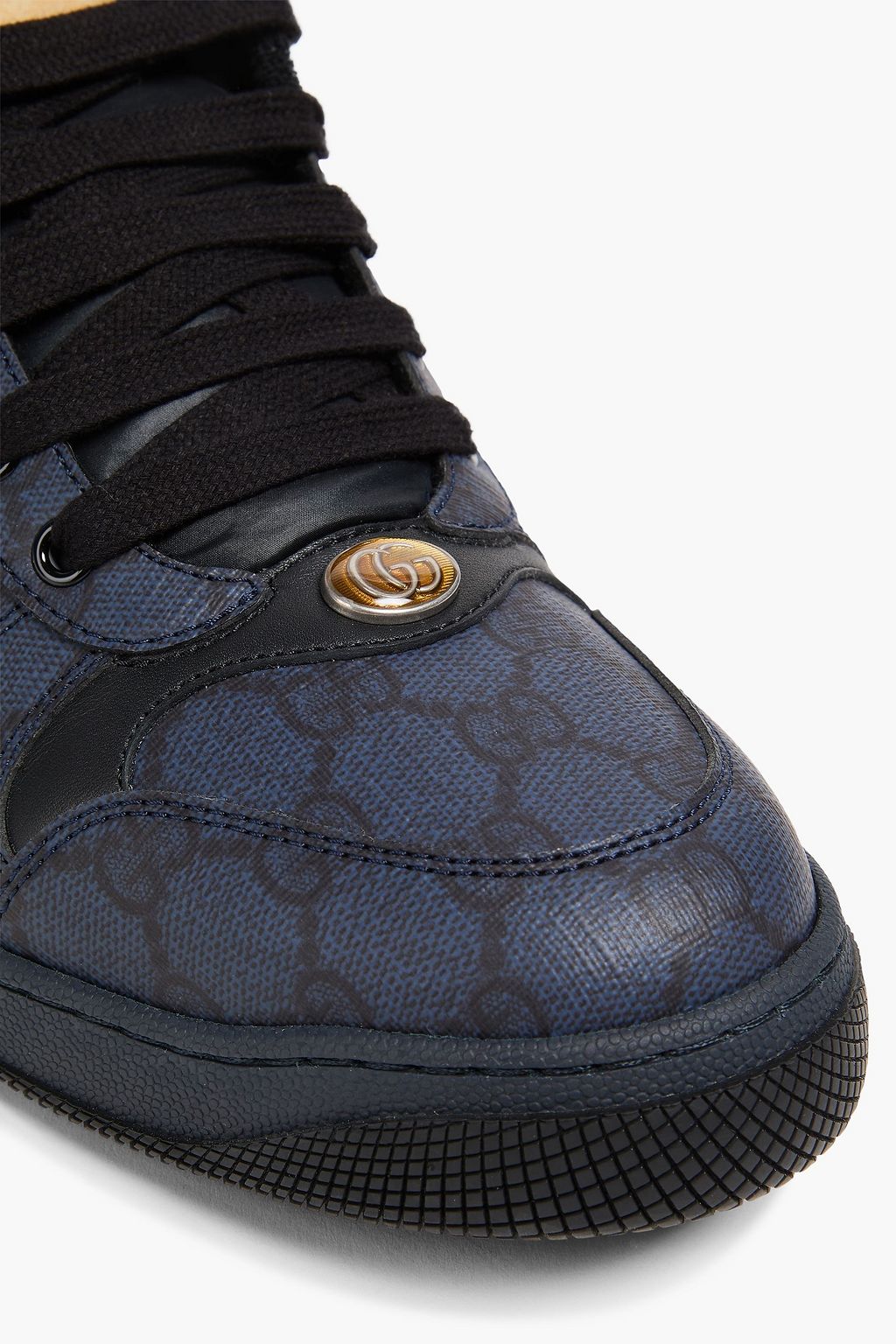 GUCCI حذاء سنيكرز جي جي سوبريم من الكنفا بطبعات