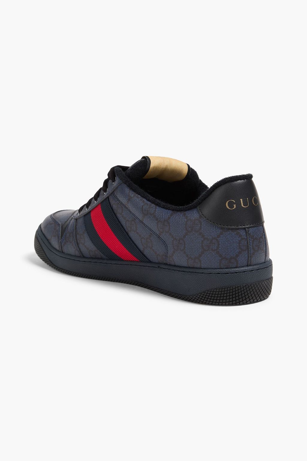 GUCCI حذاء سنيكرز جي جي سوبريم من الكنفا بطبعات