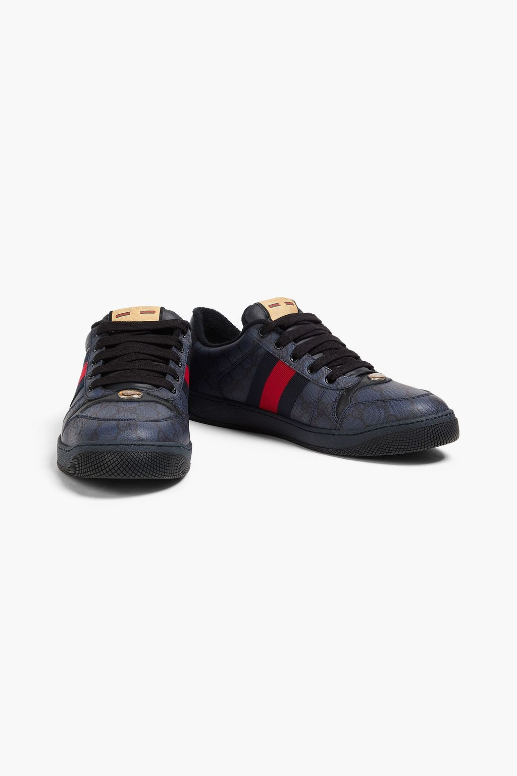 GUCCI حذاء سنيكرز جي جي سوبريم من الكنفا بطبعات