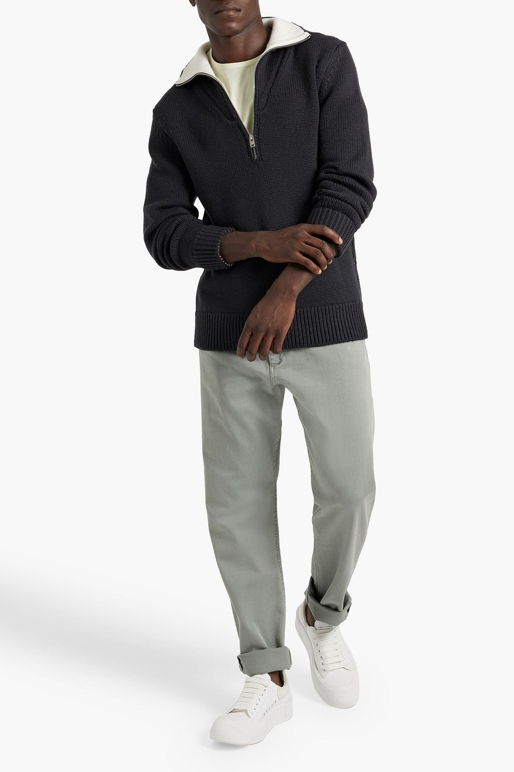 IRO Demeter merino wool half-zip sweater