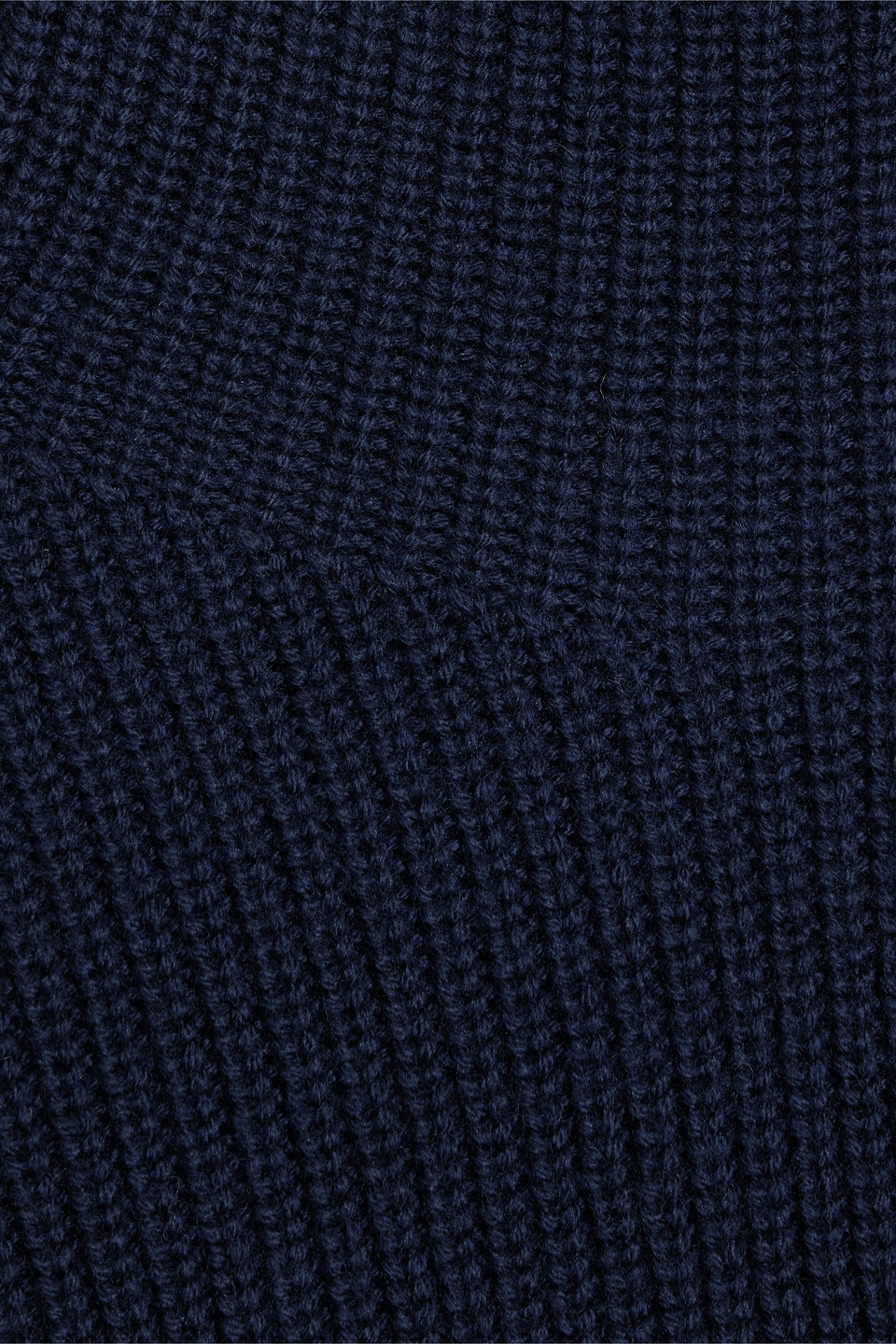 Shop Iro Valens Ribbed Merino Wool Turtleneck Sweater In Navy