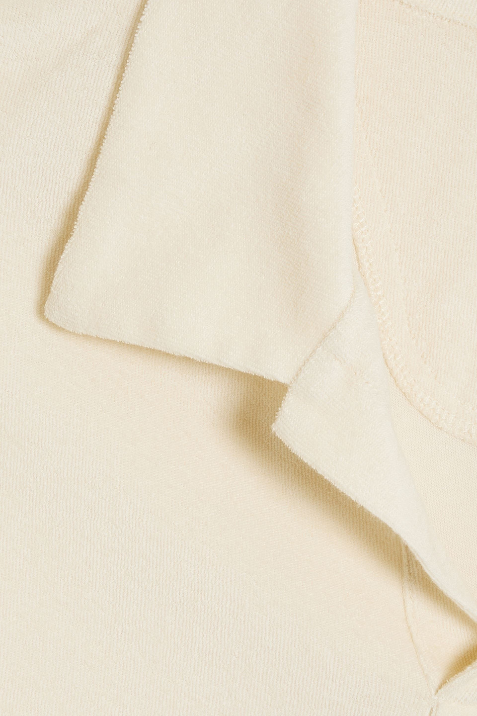 Shop Frescobol Carioca Faustino Cotton, Lyocell And Linen-blend Terry Polo Shirt In Ivory