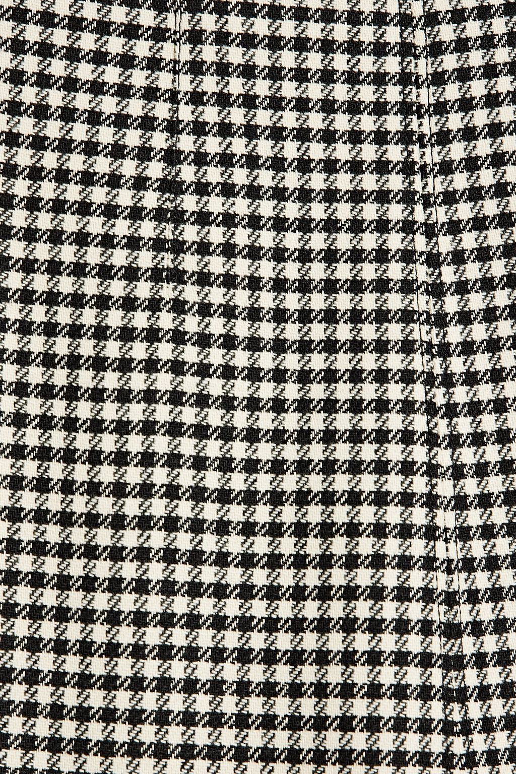 REDVALENTINO تنورة متوسطة الطول من التويد مزينة بنقشة هاوندز توث