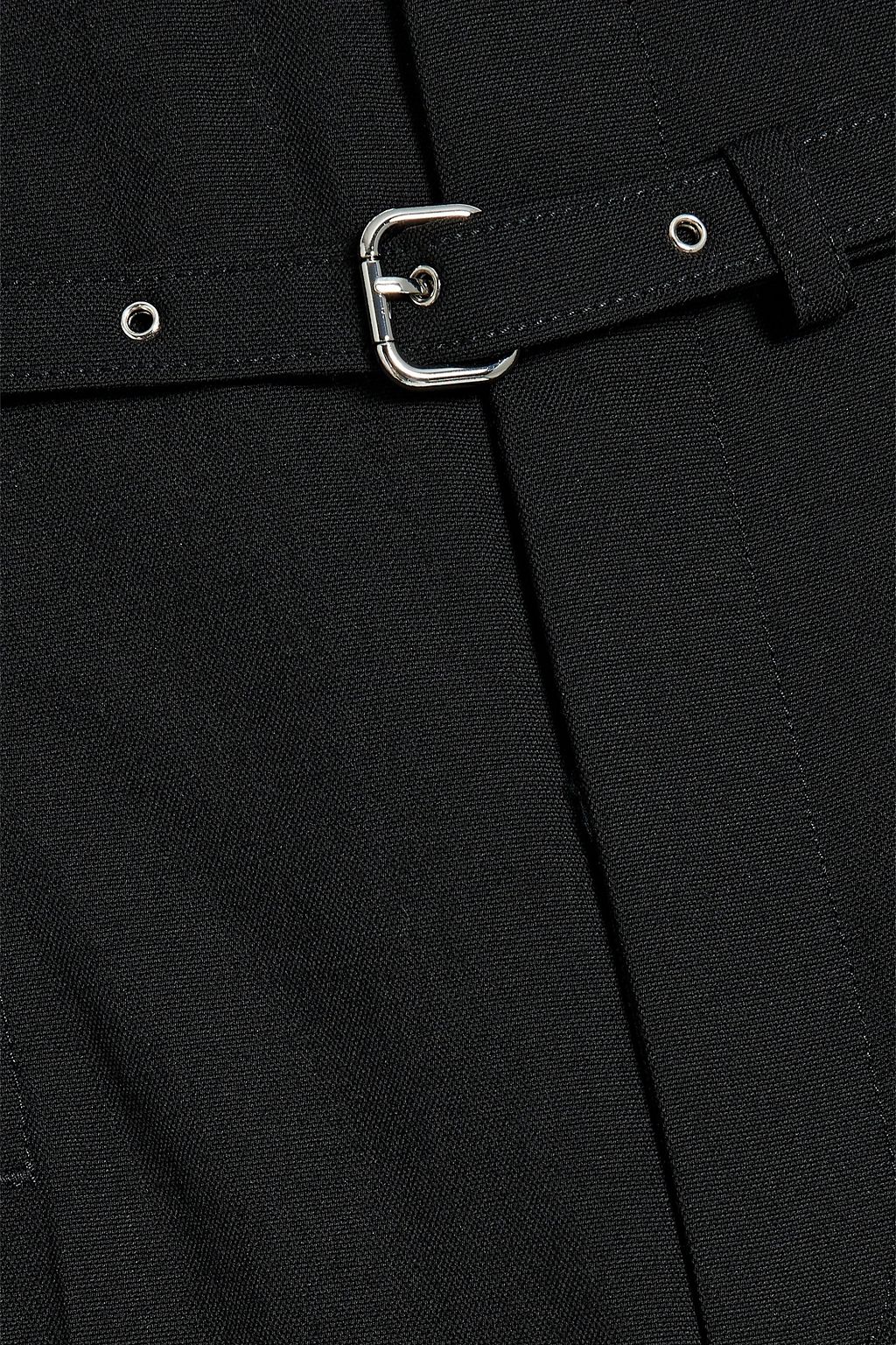 REDVALENTINO Belted grain de poudre straight-leg pants