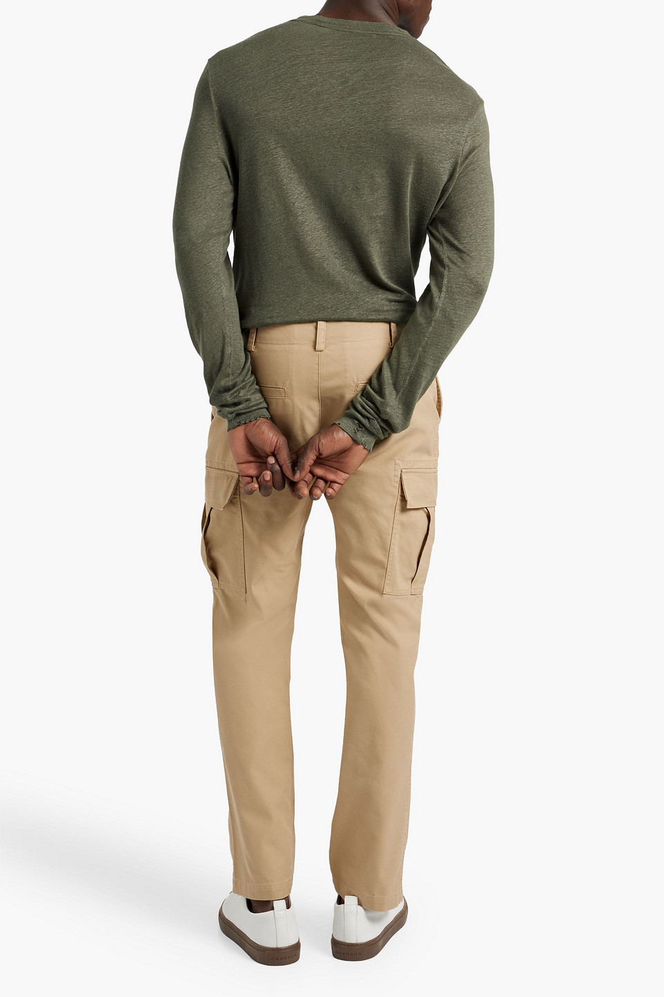 Shop Iro Paia Cotton-blend Twill Cargo Pants In Sand