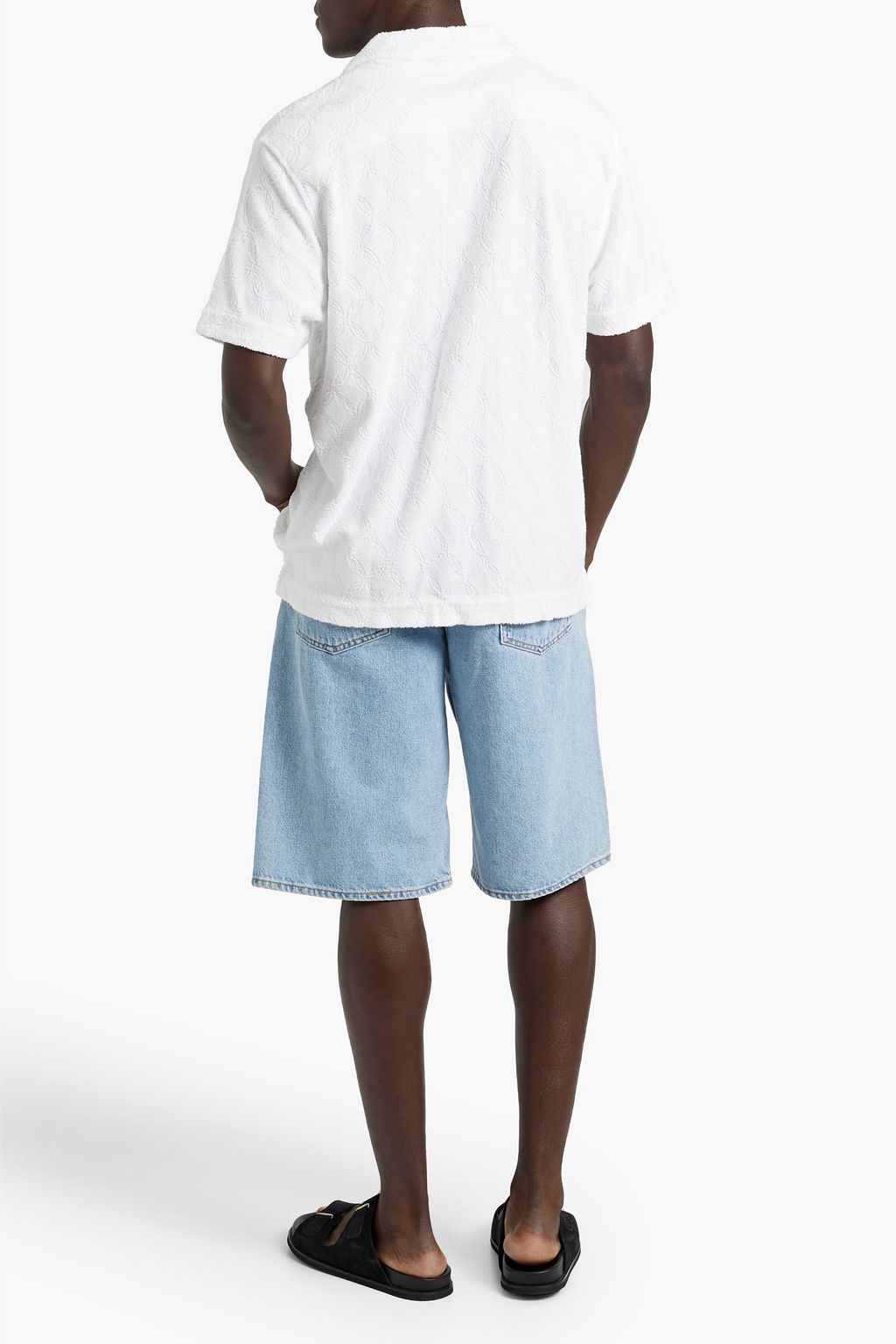 FRESCOBOL CARIOCA Roberto cotton-terry jacquard shirt
